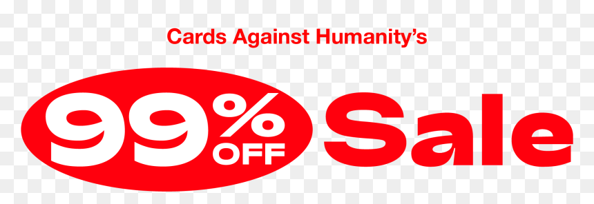 Cards Against Humanity 99% Sale Logo - Circle, HD Png Download - cards against humanity png