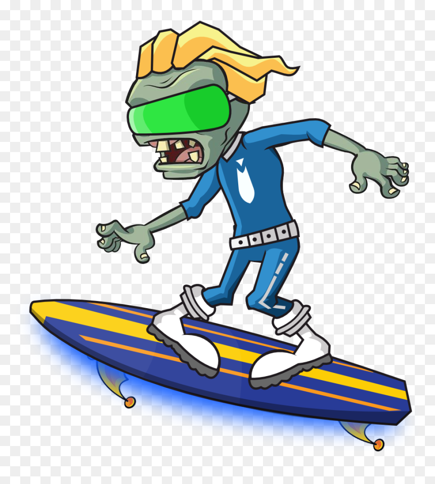 Pvz2 Fan Made Plants Clipart , Png Download - Plant Zombie Vs 2 Zombies, Transparent Png - hoverboard png