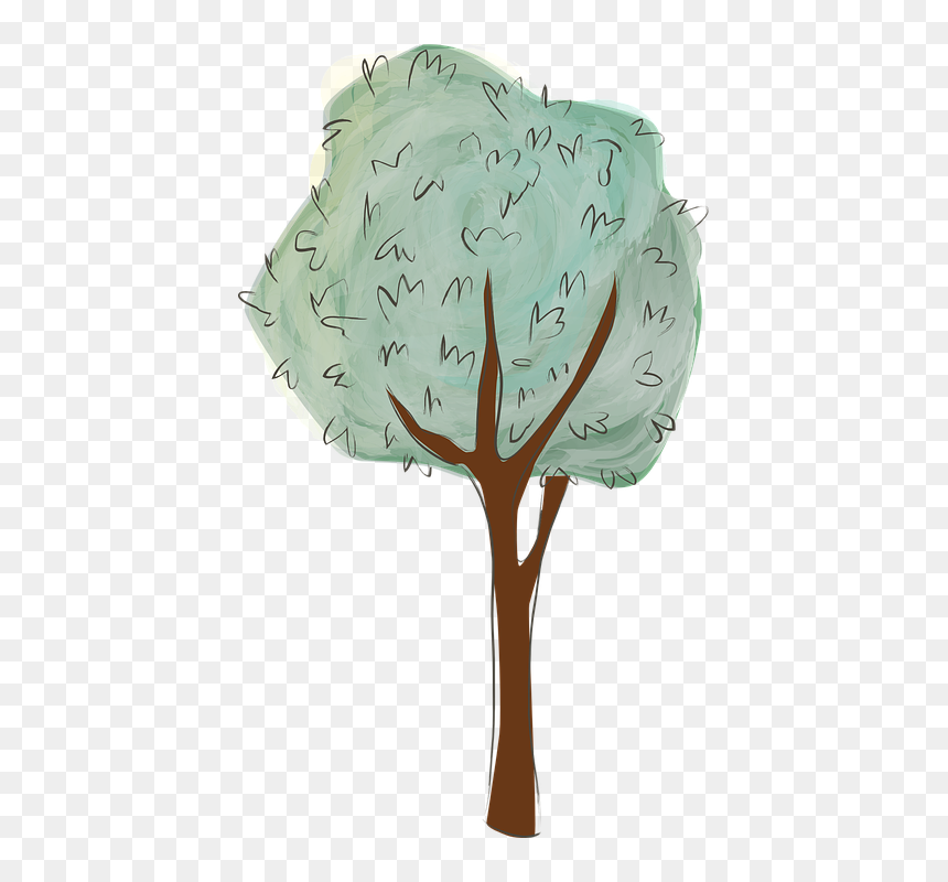 Summer Watercolor Trees Png - Watercolor Png Nature, Transparent Png - watercolor tree png