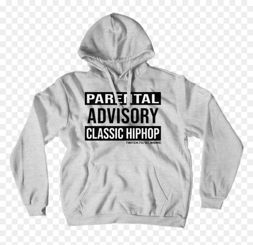 Hoodie, HD Png Download - parental advisory png white