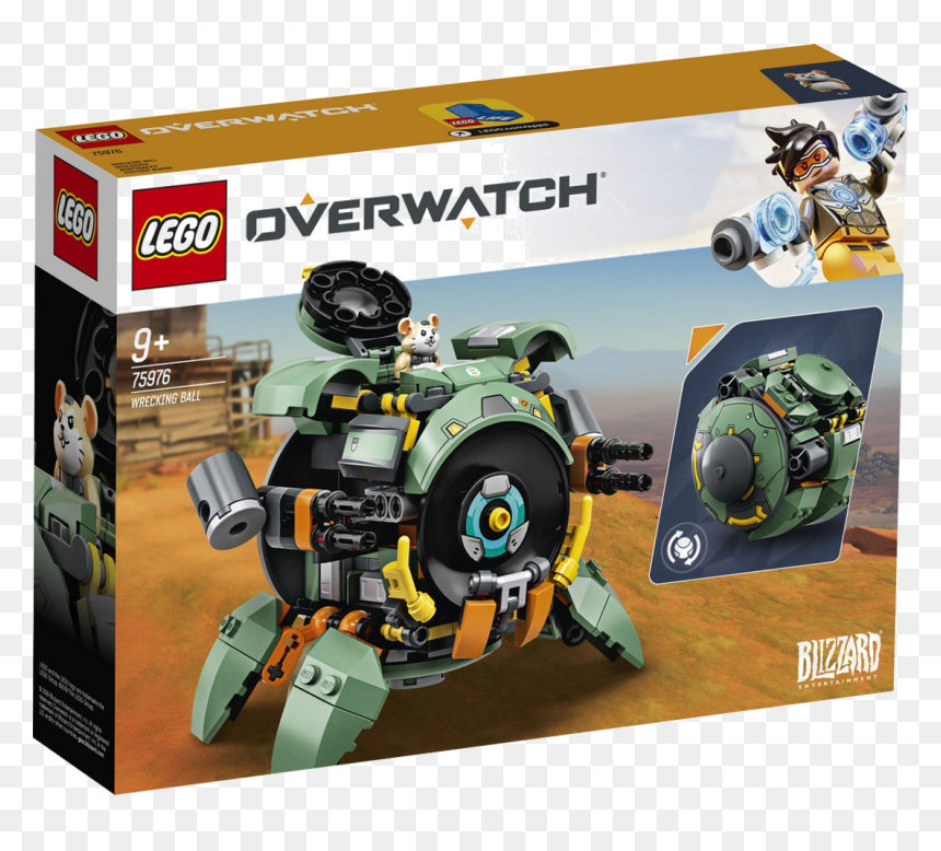 75976 Wrecking Ball - Overwatch Wrecking Ball Lego Set, HD Png Download - wrecking ball png