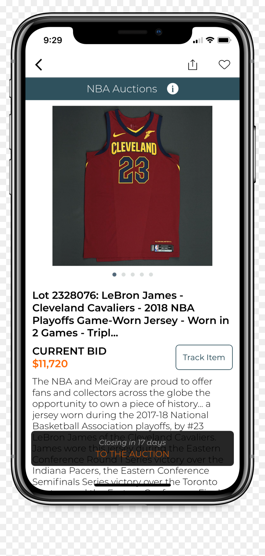 2017 Lebron James Game Worn Jersey, HD Png Download - lebron james cavs png