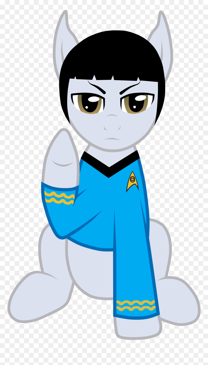 Spock Leonard Mccoy Uhura Rainbow Dash White Mammal - Spock Mlp, HD Png Download - spock png