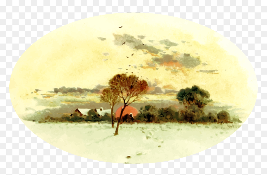 Watercolor Paint,sky,tree - Watercolor Painting, HD Png Download - watercolor tree png