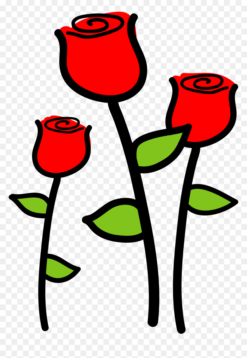 Rose Flowers Clip Arts - Λουλουδια Clipart, HD Png Download - rose flower png