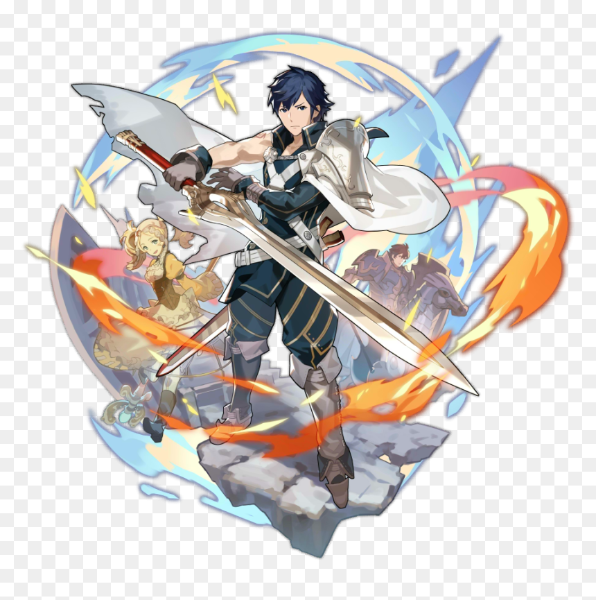110359 01 R05 Portrait - Chrom Dragalia Lost, HD Png Download - cartoon sword png