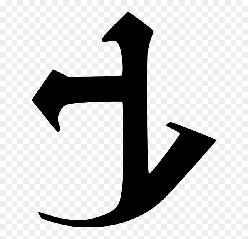 Symbol,monochrome,line - Sign, HD Png Download - gothic cross png
