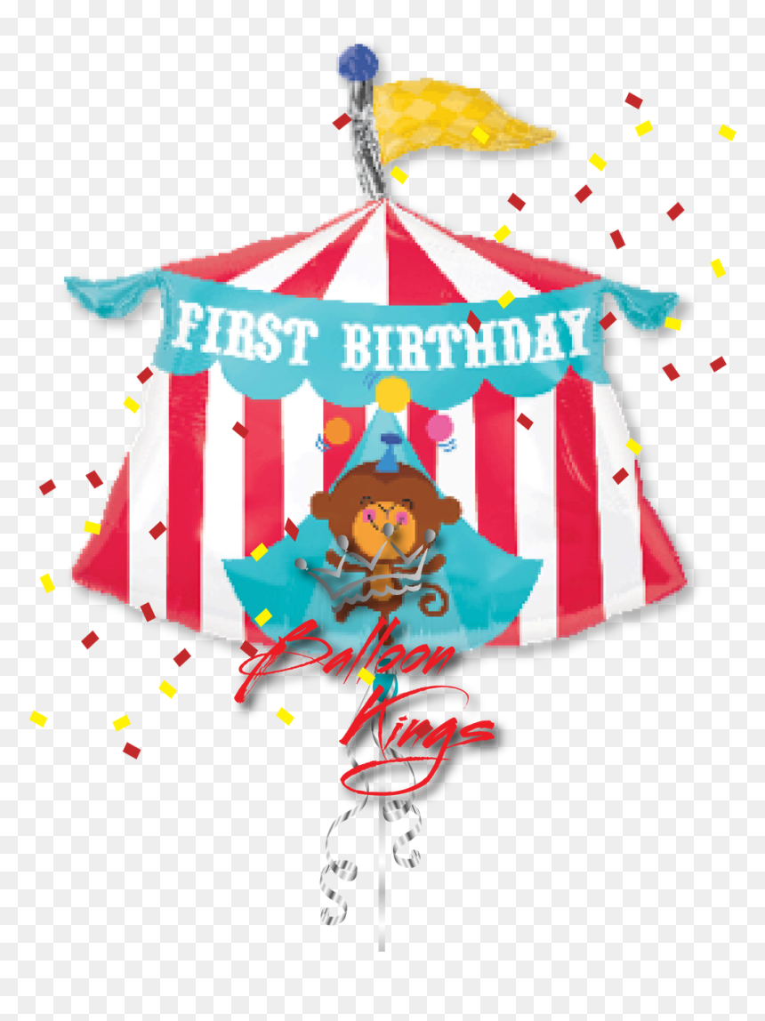 1st Birthday Circus Tent - Circus Theme, HD Png Download - circus tent png