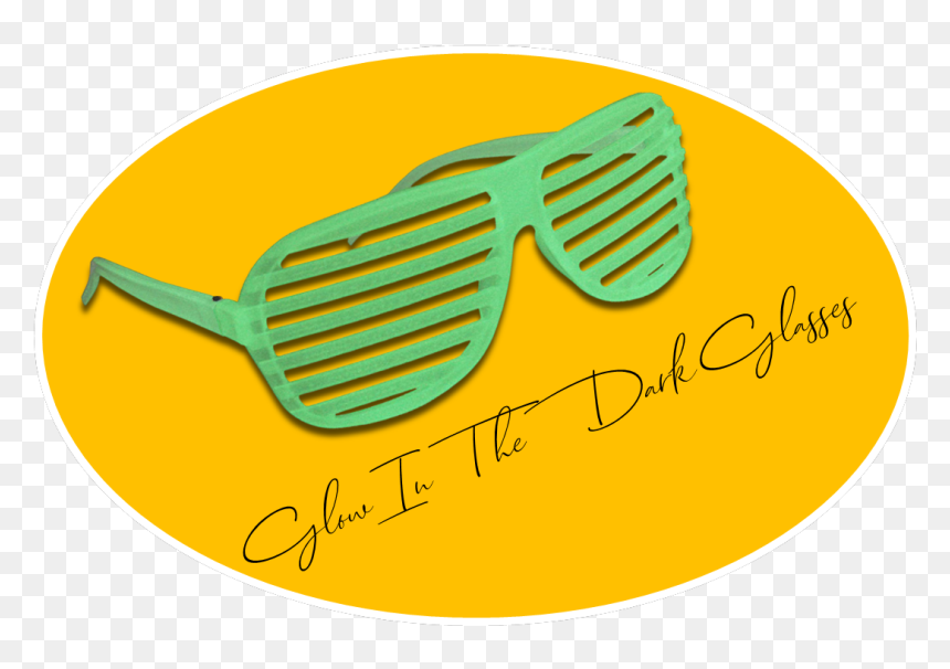 Glow In The Dark Retro Shutter Shades - Goggles, HD Png Download - shutter shades png
