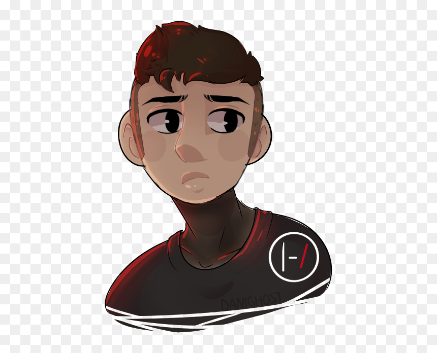 Yeezus Drawing Jim Joe - Cartoon Tyler Joseph Drawing, HD Png Download - tyler joseph png
