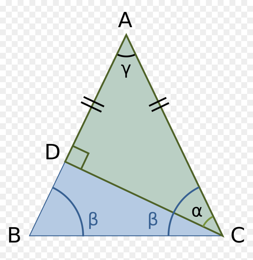 Isosceles Triangle 中文, HD Png Download - right triangle png