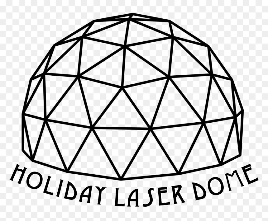 The Holiday Laser Dome - Geodesic Dome Line Drawing, HD Png Download - holiday garland png