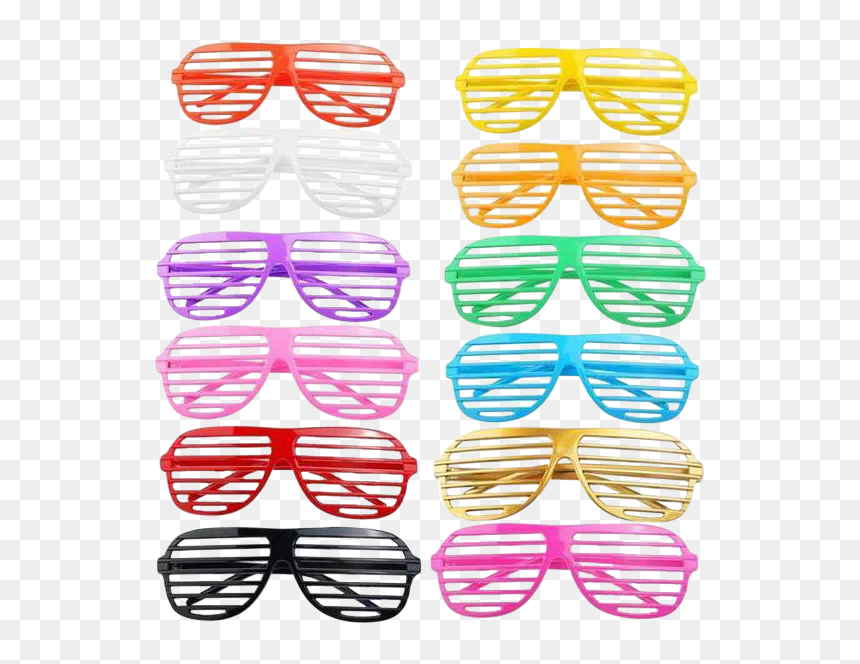 Party Color Shutter Shades Onelove Rave Life - Shutter Shades Party Glasses, HD Png Download - shutter shades png