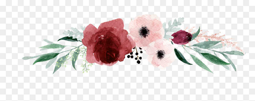 Flowers On The Water, - Font Paisley Name, HD Png Download - watercolor rose png
