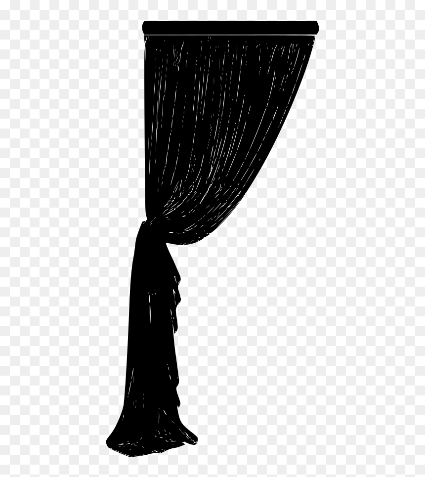 Curtain, HD Png Download - black curtain png