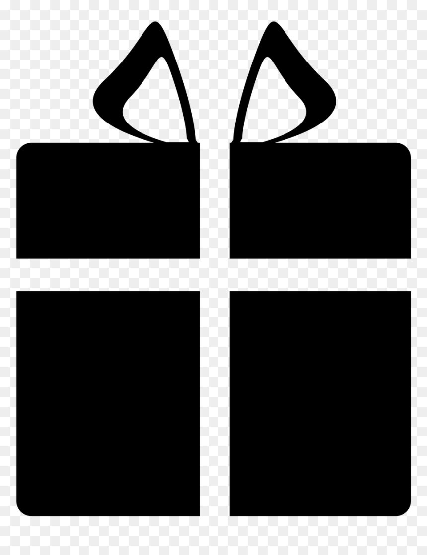 Подарок Черная Png, Transparent Png - gift bow png