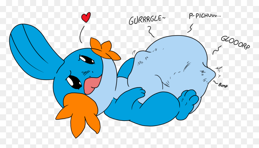 [ink, By Sparkythechu] Mudkip Lieks Eating - Mudkip Eat, HD Png Download - mudkip png