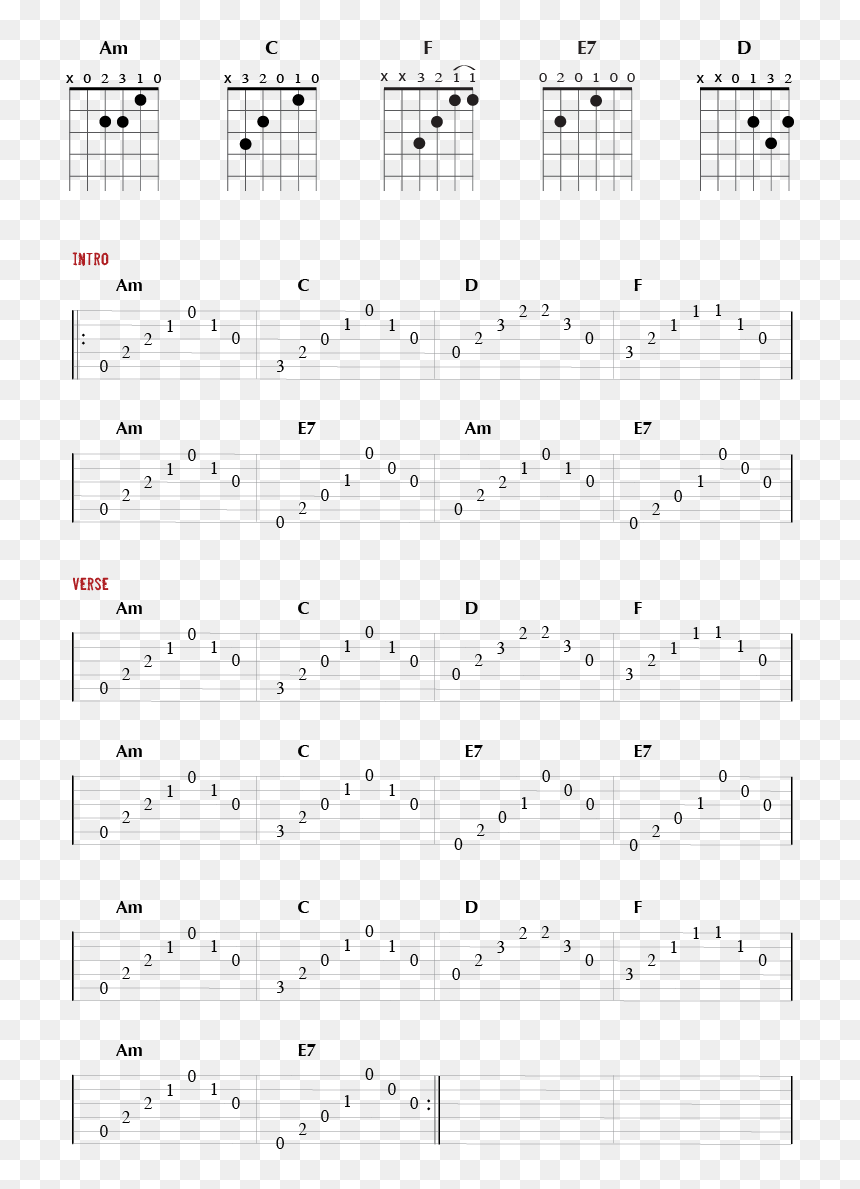 Guitar Tab For The Song House Of The Rising Sun - Sheet Music, HD Png Download - rising sun png