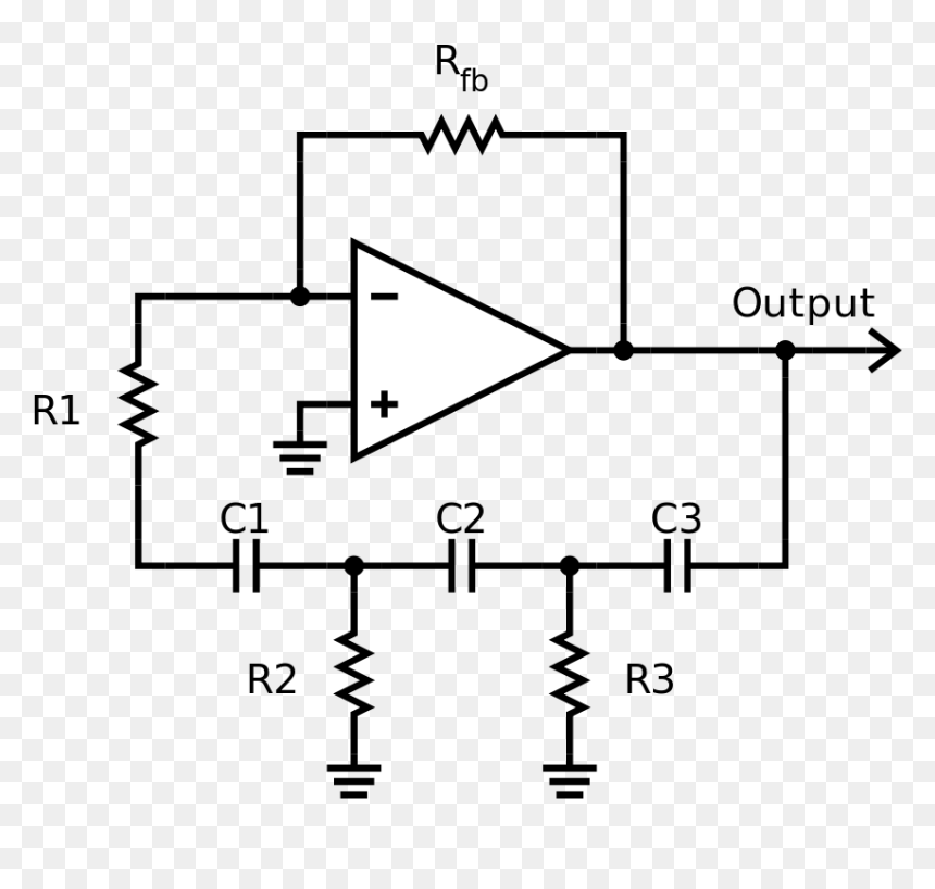 Sine Wave Oscillators - Circuit Diagram Of A Phase Shift Oscillator, HD Png Download - sine wave png