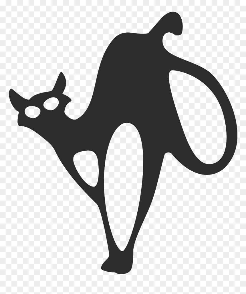 This Free Clipart Png Design Of Black Cat , Png Download - Black Cat, Transparent Png - black cat clipart png