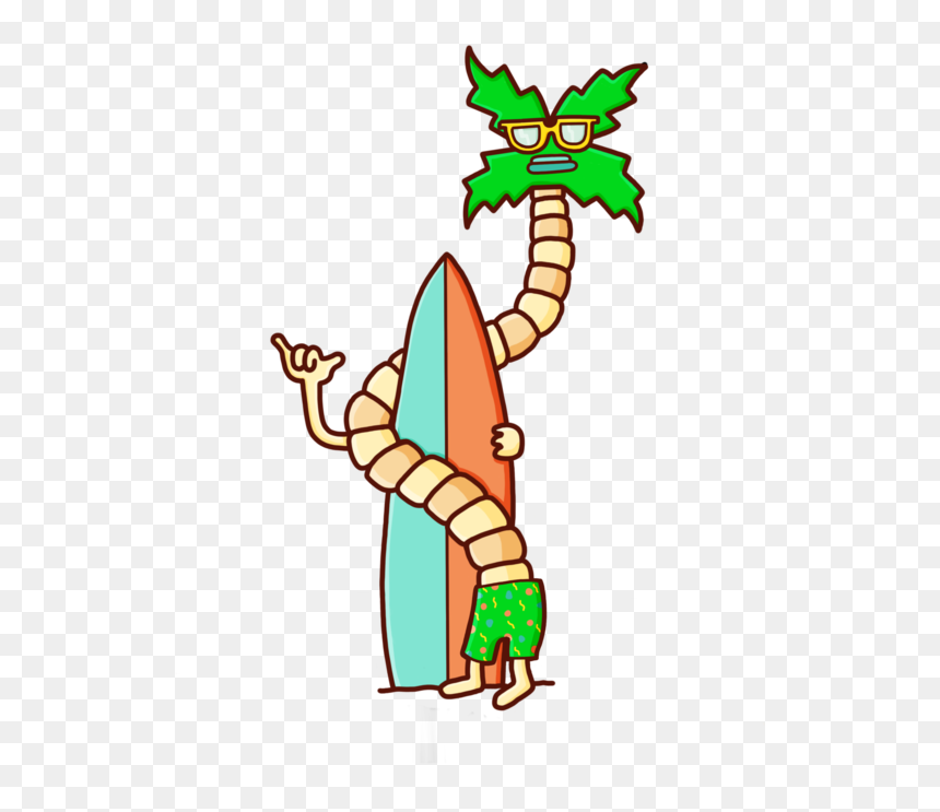 Palm Tree, HD Png Download - cartoon palm tree png