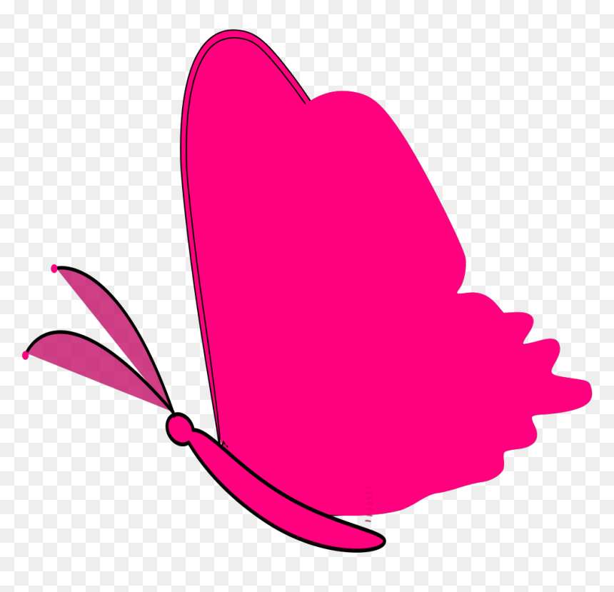 Thumb Image - Clipart Butterfly Pink, HD Png Download - pink butterfly png