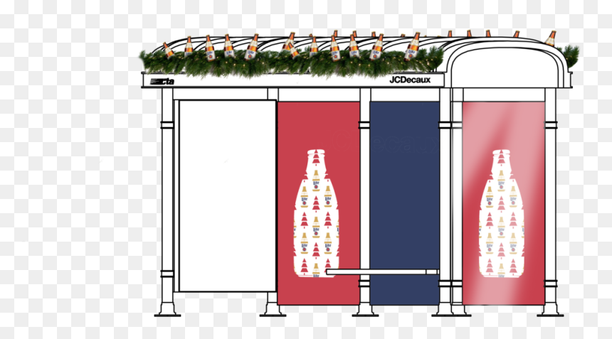 Kinetic Jcd Miller Garland Persp - Glass Bottle, HD Png Download - holiday garland png