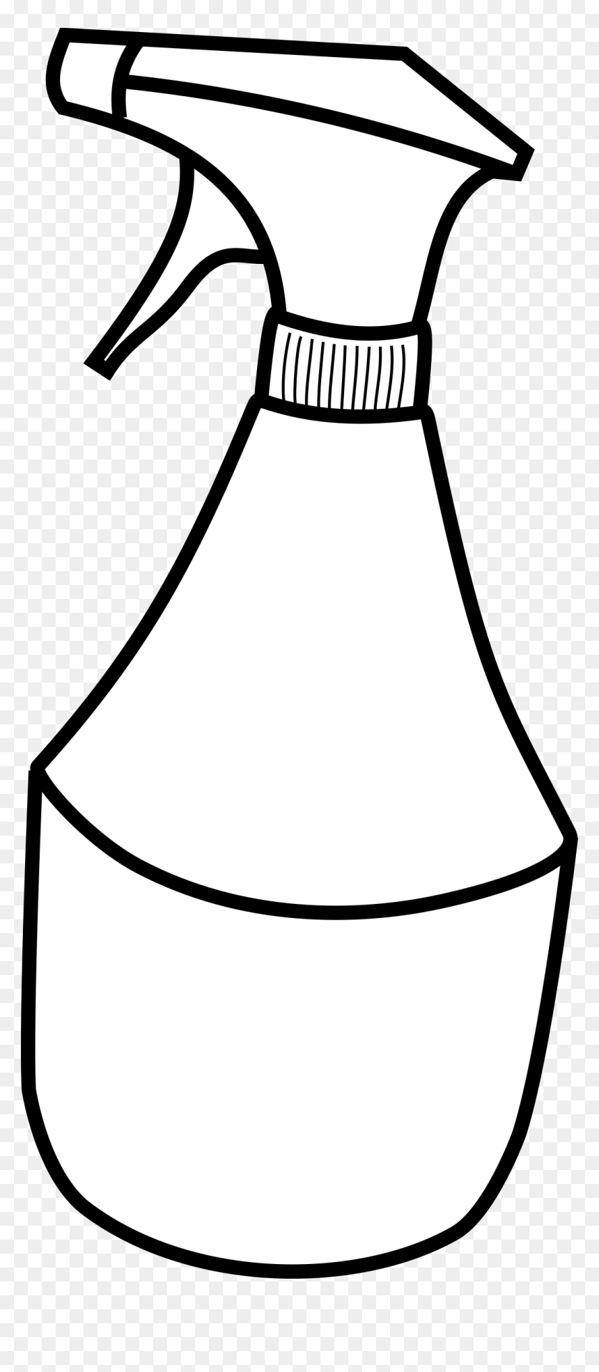 Squirt Bottle Clip Arts - Windex Bottle Clear Cartoon, HD Png Download - spray bottle png