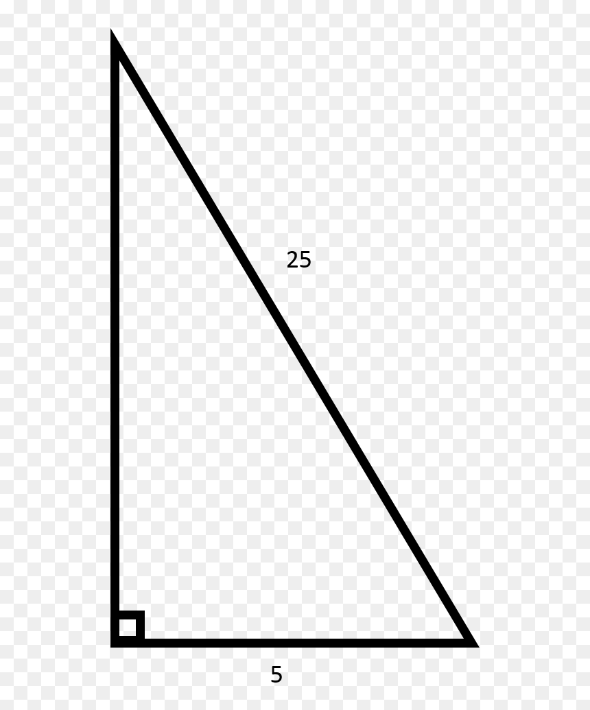 4 - Black-and-white, HD Png Download - right triangle png