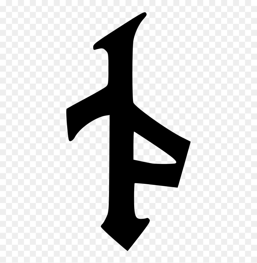 Gothic Glyph - Clip Art, HD Png Download - gothic cross png