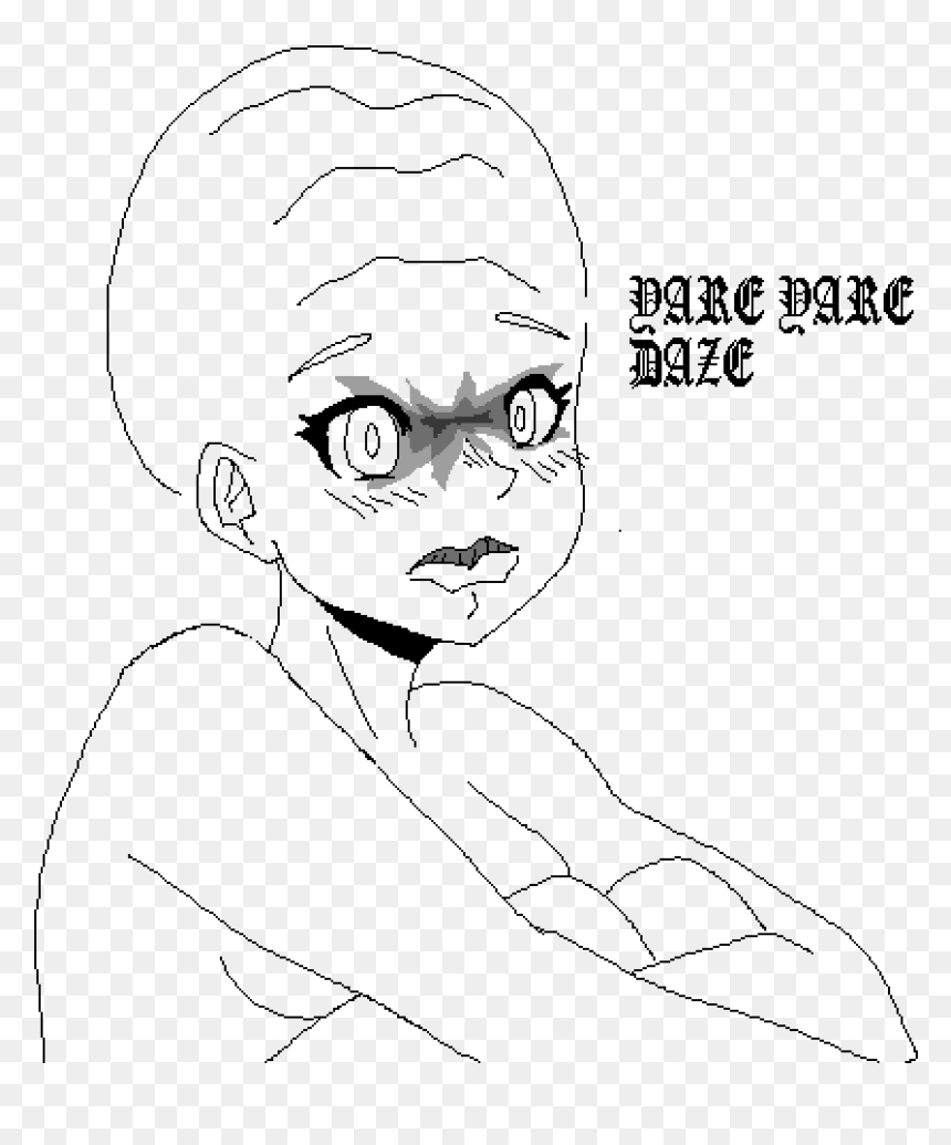 Line Art, HD Png Download - dio face png