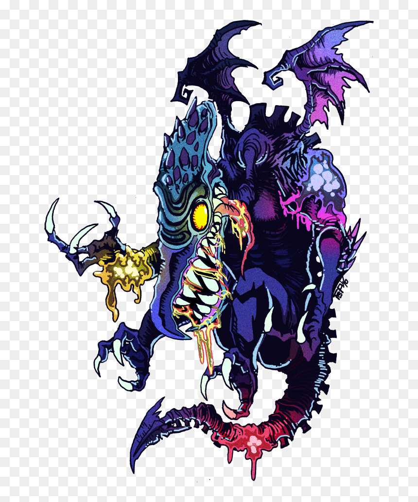 Neo Ridley / Ridley-x Metroid Fusion - Ridley Metroid, HD Png Download - metroid png