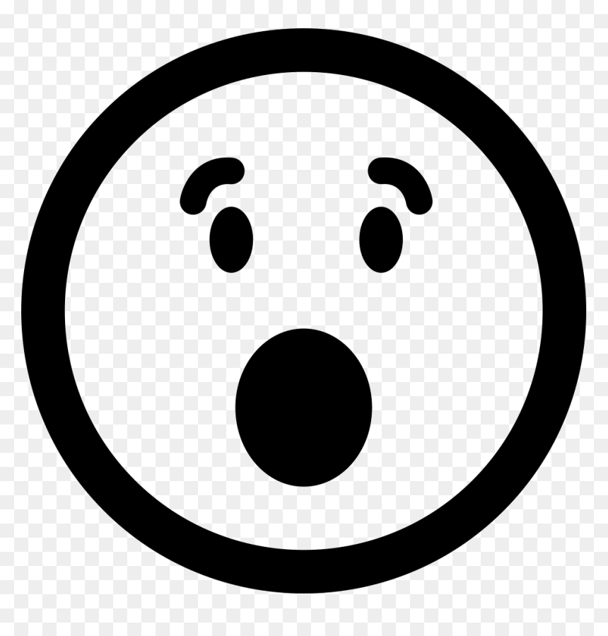 Surprised Emoticon Square Face With Open Eyes And Mouth - Surprised Icon Png, Transparent Png - surprised png