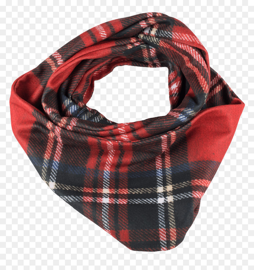 Transparent Scarf , Png Download - Tartan Fleece Scarf, Png Download - red scarf png