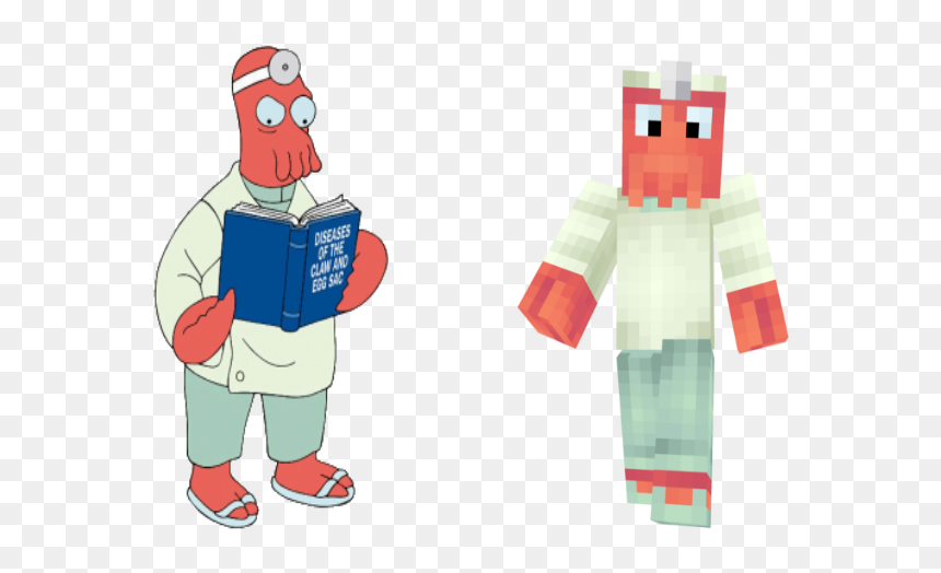 Dr Zoidberg Minecraft, HD Png Download - zoidberg png