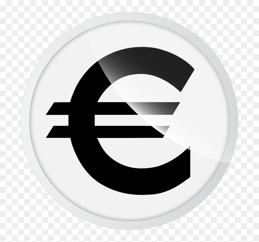 Euro Symbol Blue, HD Png Download - gold dollar sign png