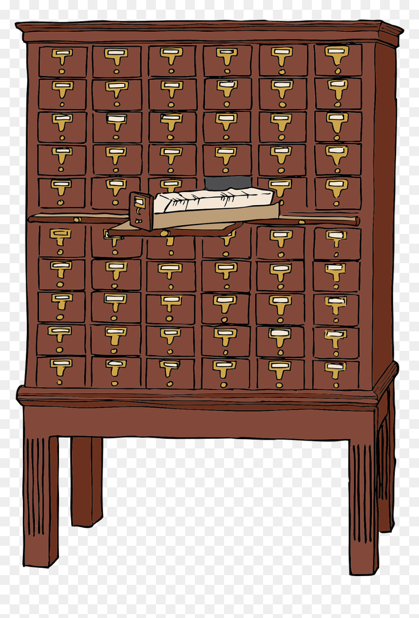 Card Catalog Clipart, HD Png Download - index card png