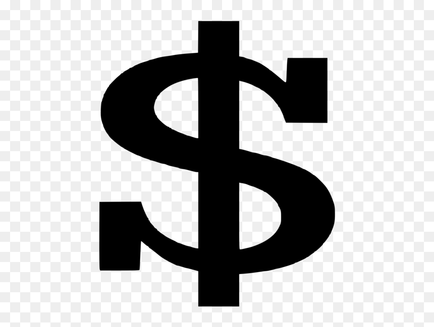 Money Sign Clip Art No Background, HD Png Download - gold dollar sign png