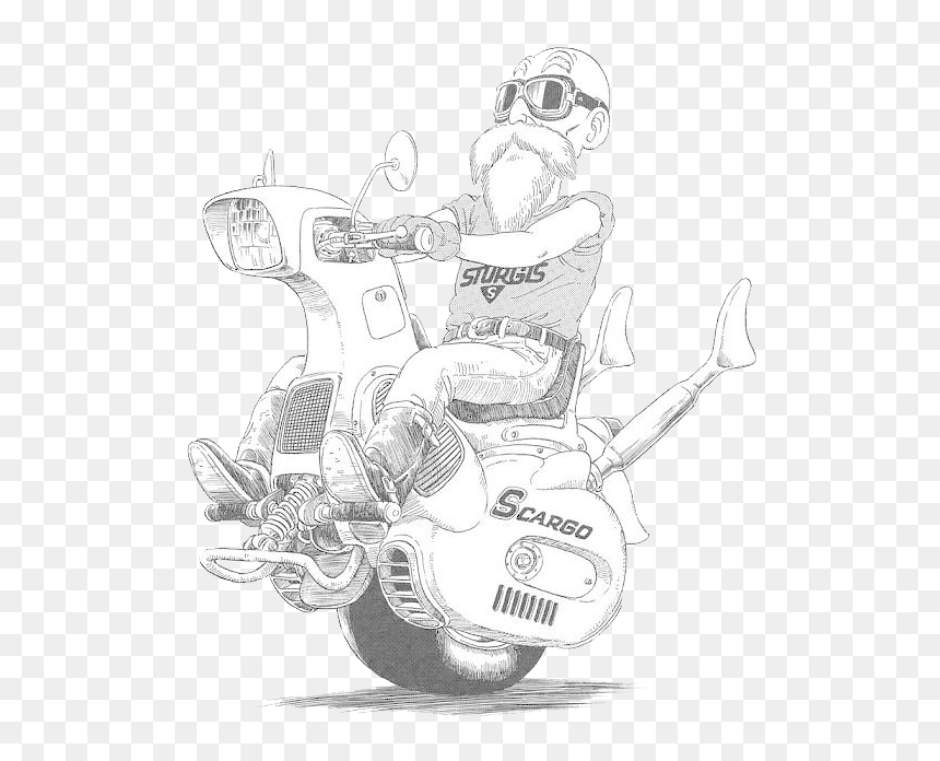 Design Akira Toriyama Vehicles, HD Png Download - master roshi png