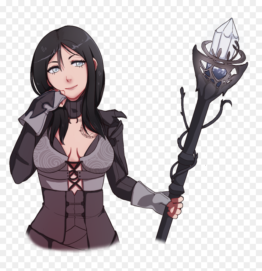 Waist Up Commission For A Black Desert Online Witch - Bdo Witch Art, HD Png Download - black desert online png
