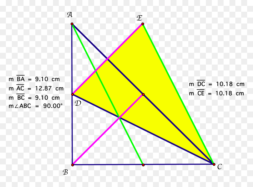 Looking At An Isosceles Triangle, We Know That The - Median Of Right Scalene Triangle, HD Png Download - right triangle png