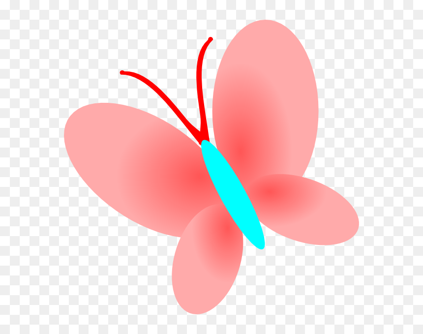Clip Art, HD Png Download - pink butterfly png