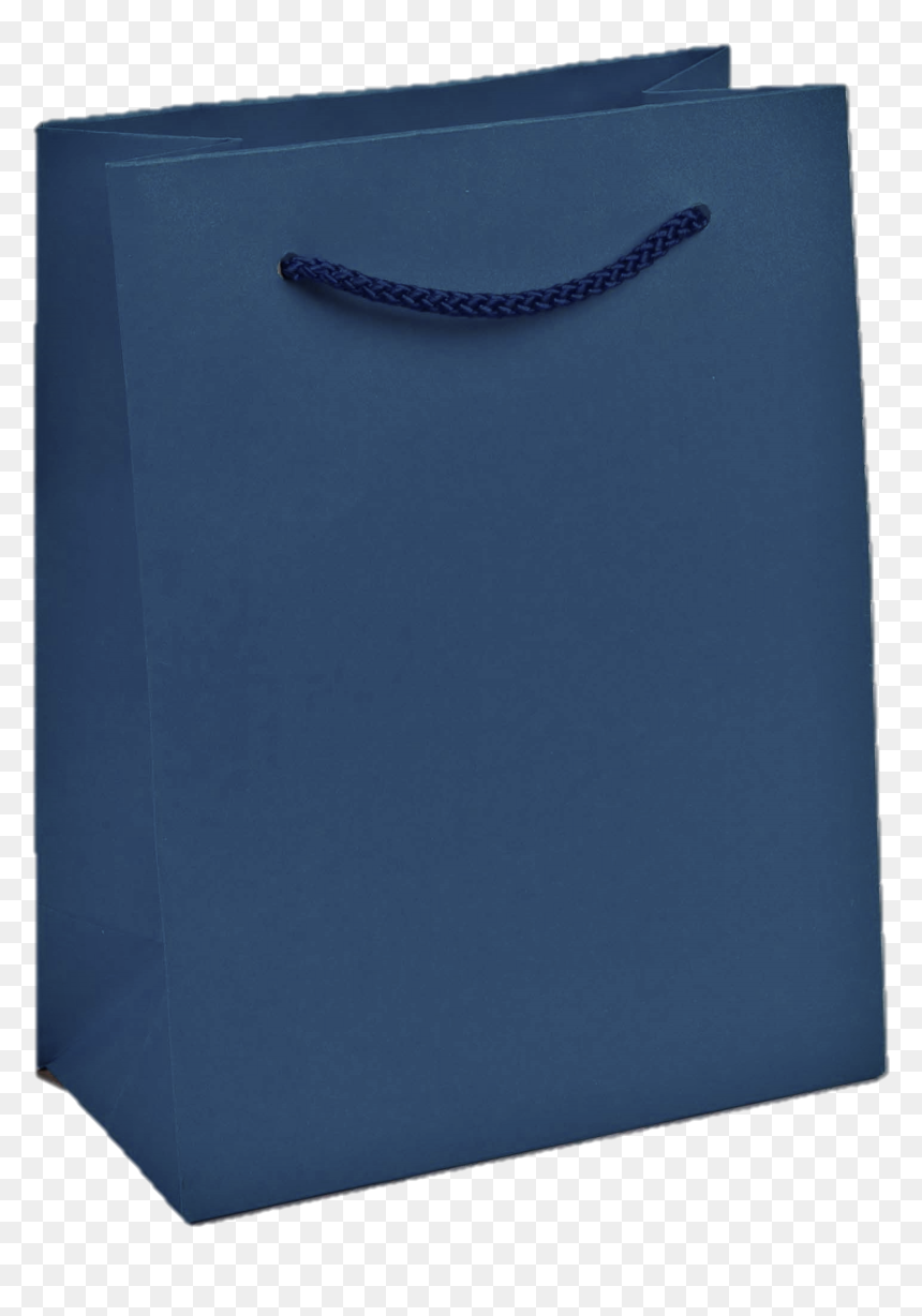Navy Paper Bags - Bag, HD Png Download - paper bag png