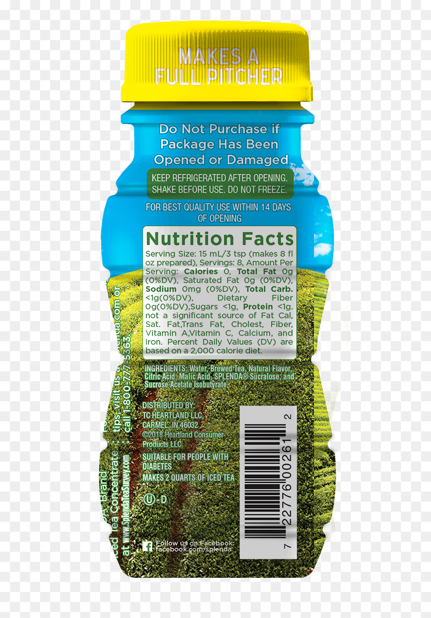 Splenda® Lemon Iced Tea Concentrate - Grape, HD Png Download - arizona iced tea png
