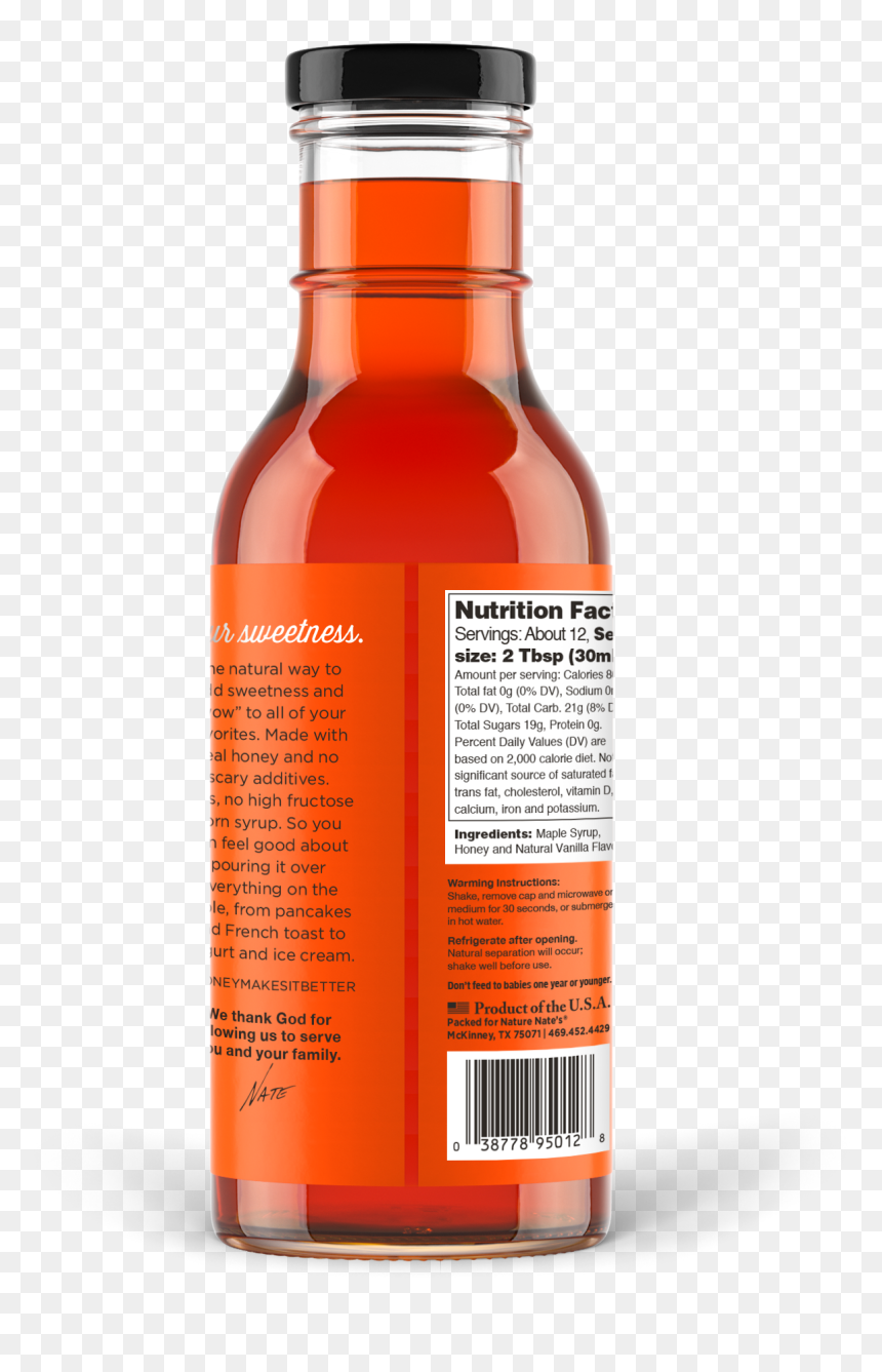 Honey Maple Syrup - Glass Bottle, HD Png Download - maple syrup png