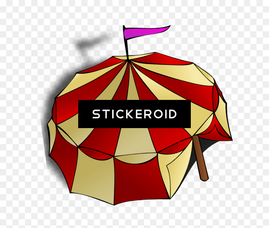 Circus Tent View From Top - Circus Tent Clip Art, HD Png Download - circus tent png