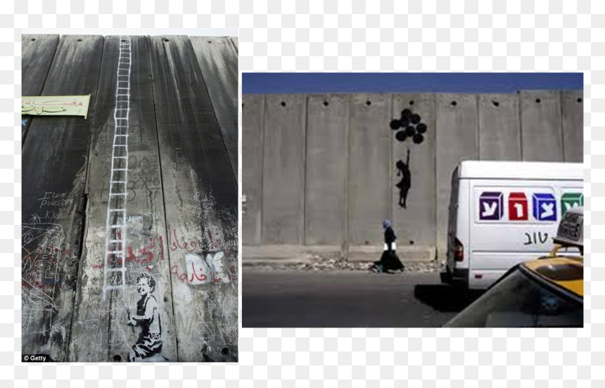 Banksy Palestine Wall Ladder , Png Download - Banksy Israel Wall Ladder, Transparent Png - banksy png