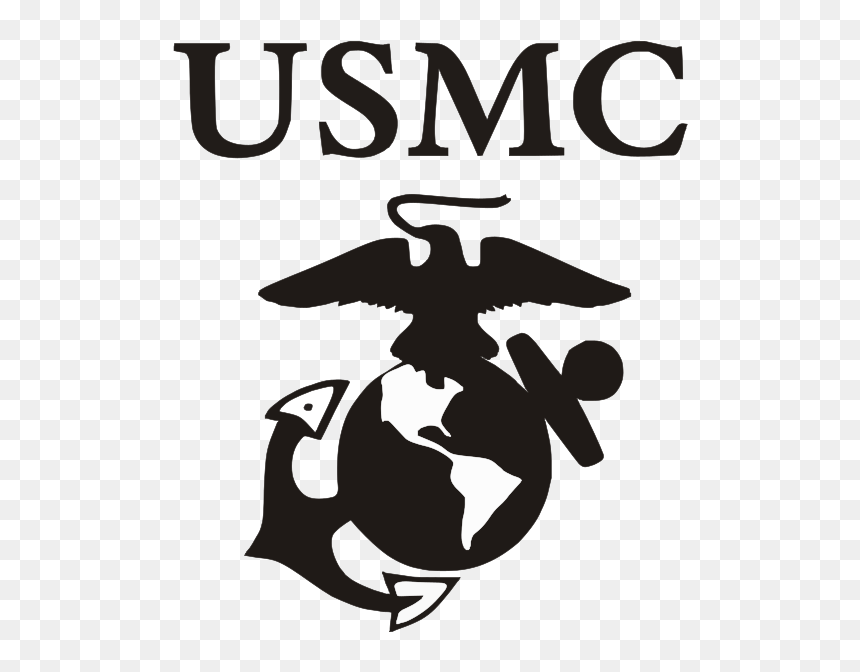 United States Marine Corps Quantico Station Eagle, - Marine Corps Logo Drawing, HD Png Download - eagle globe and anchor png