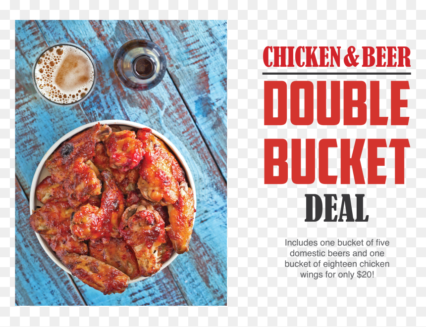 Chicken & Beer Double Bucket Deal - Baked Goods, HD Png Download - beer bucket png