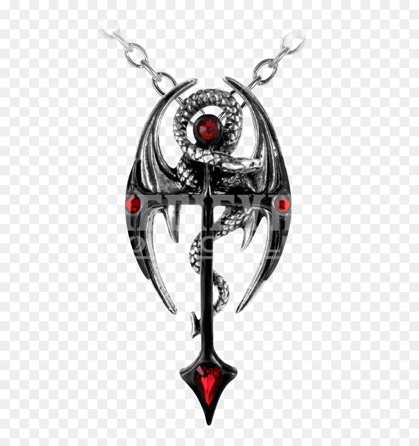 Gothic Cross Pendants Pewter And Alchemy - Goth Necklace For Men, HD Png Download - gothic cross png